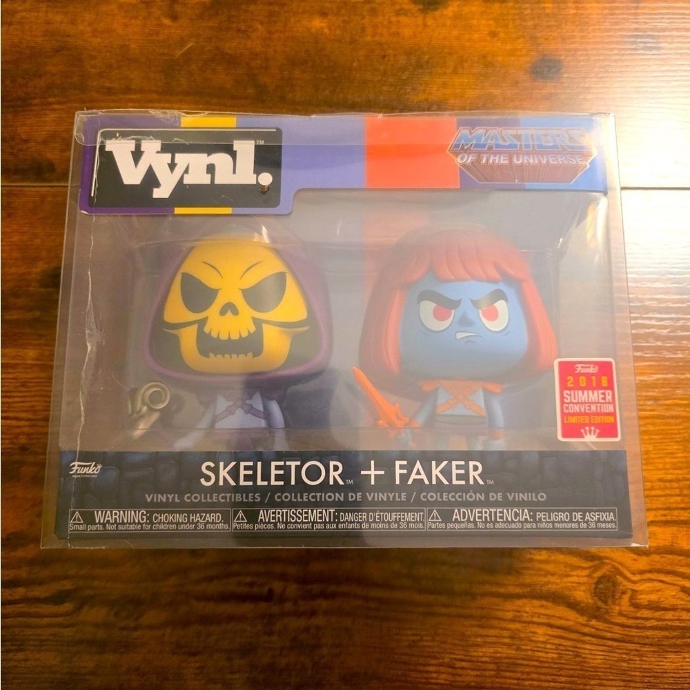 Funko VYNL Masters of the Universe HEMAN 2 Pack Skeletor & Faker -  Protector